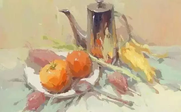色彩景物|詳解不銹鋼靜物的作畫步驟！