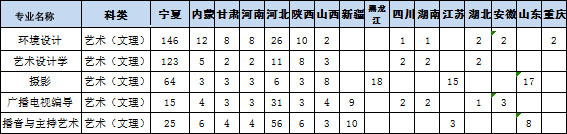 中國礦業(yè)大學(xué)銀川學(xué)院2019年藝術(shù)類本科專業(yè)招生計(jì)劃